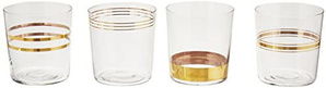 LSA International 国际空间 Deco系列 金色玻璃水杯礼盒套装 390ml*8个