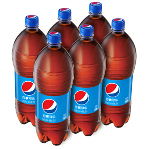 限华北： Pepsi 百事可乐 碳酸饮料整箱 2L*6瓶