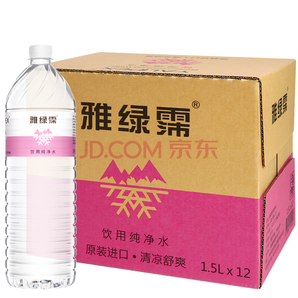 雅绿霈（Y阿lipex）饮用纯净水 1500ml*12瓶 中国台湾 口感清凉