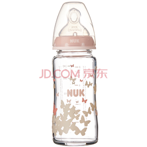 PLUS会员： NUK 婴儿宽口径玻璃奶瓶 240ml