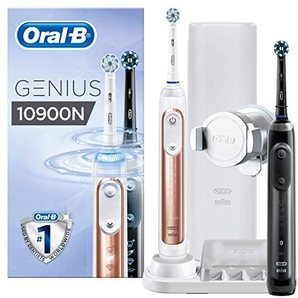 Oral-B 欧乐B Genius 10900N 智能电动牙刷套装 含玫瑰金+黑色各1支