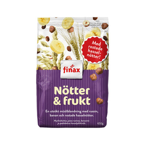 临期低价！瑞典进口 Finax 45%水果坚果麦片650g*2包