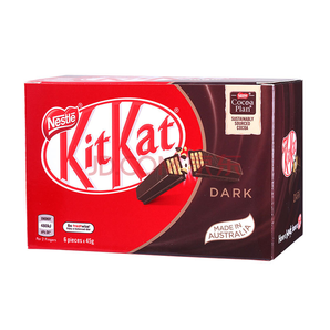 Nestlé 雀巢 进口奇巧kitkat 黑巧克力威化饼干 45g*6条 *4件 99.6元（双重优惠）