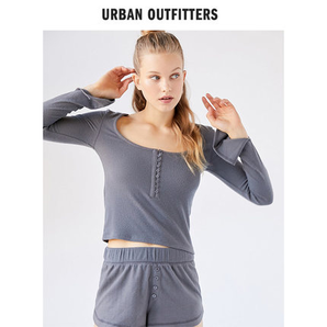 1日0点、61预告： Urban outfitters 54466495 女士百搭长开袖上衣
