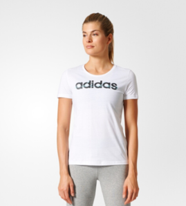 1日0点！ adidas SPECIAL LINEAR女装运动型格短袖T恤 BP8374  