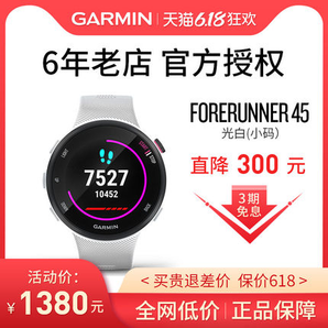 GARMIN 佳明 Forerunner 45S 中性款运动智能手表