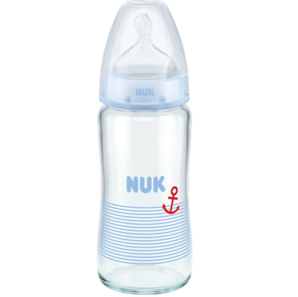 NUK 宽口径耐高温玻璃奶瓶 240ml
