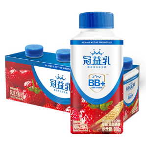 限地区： MENGNIU 蒙牛 冠益乳 燕麦草莓味酸奶 250g*4瓶