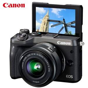 Canon 佳能 EOS M6（EF-M 15-45mm f/3.5-6.3）无反相机套机 黑 3399元包邮