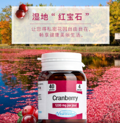 法国Vitarmonyl高浓度蔓越莓胶囊 40粒