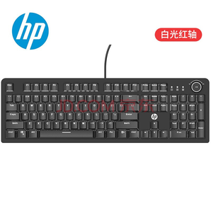 惠普（HP）GK100机械键盘 有线键盘 游戏吃鸡键盘 