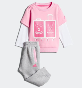 6日0点！adidas 阿迪达斯 婴童印花套装