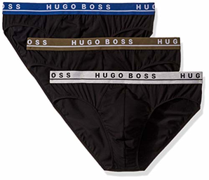 Hugo Boss 男士经典常规合身弹力内裤 3件装
