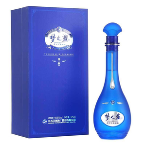 YangHe 洋河 蓝色经典梦之蓝M6 40.8度375ml单瓶装浓香型白酒 