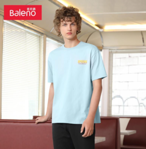 Baleno 班尼路 88002217 男款印花短袖T恤
