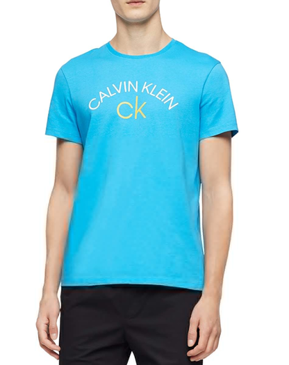 Calvin Klein 男子纯棉短袖圆领T恤