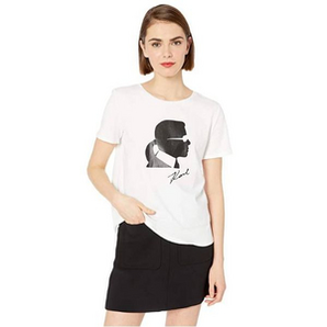  Karl Lagerfeld Paris 卡尔·拉格斐 女士棉质短袖T恤   含税直邮到手￥258.34