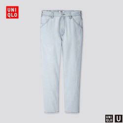 UNIQLO 优衣库 U系列 425778 男款宽腿窄口牛仔裤 99元