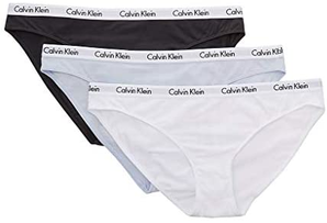 Calvin Klein 女士旋转木马标志棉质比基尼内裤 3 条装  到手￥150