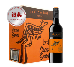Yellow Tail 黄尾袋鼠 缤纷系列梅洛红葡萄酒 750ml*6瓶 198元包邮（双重优惠）