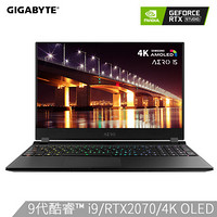 GIGABYTE 技嘉 技嘉 - AERO New Aero15-XA 15.6英寸 笔记本电脑 黑色 i9-9980HK 16G 512GB SSD RTX2070