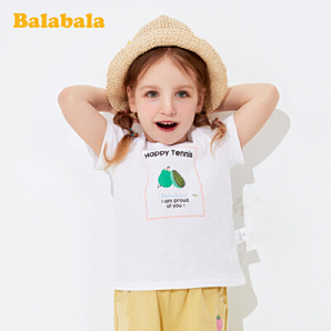 Balabala 巴拉巴拉 女小童透气网眼短袖T恤 低至23.7元包邮