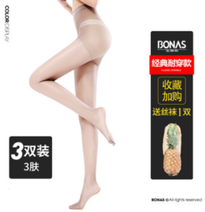 BONAS 宝娜斯 DS1003-6 薄款丝袜 4条装 