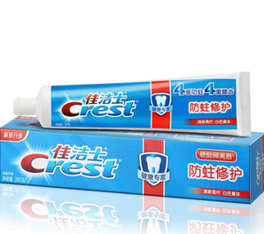 PLUS会员！ Crest 佳洁士 健康专家 防蛀修护牙膏 清新青柠 200g