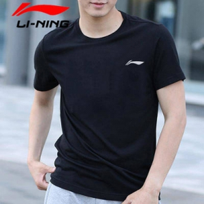 LI-NING 李宁 男士针织短袖T恤