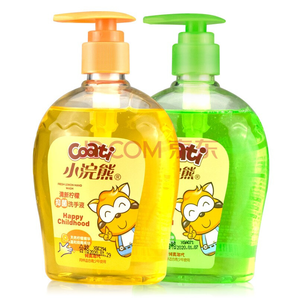 4日0点：小浣熊 儿童洗手液 300ml 柠檬+芦荟 2瓶装 18.9元包邮（需用券）