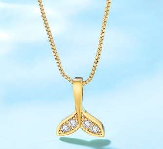 吉一安简美人鱼项链