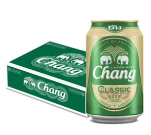 临期品！Chang Beer 泰象 泰国原装进口啤酒 330ml*24罐装