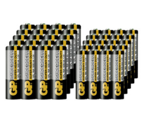 GP超霸碳性干电池5号20节+7号20节