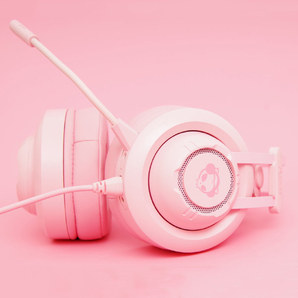 10日0点： Akko 艾酷 AD701 头戴式USB7.1声道耳机 粉色 249元包邮