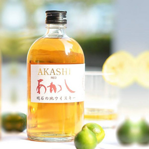 日本原瓶进口，Akashi 明石 40度 红标威士忌500ml 赠明石酒杯*1