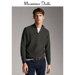 限尺码： Massimo Dutti 00907446505 男士高领针织毛衣 150元包邮