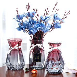  荣恋 北欧玻璃透明花瓶 15cm 3件套 6.9元包邮（需用券）