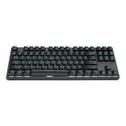Hyeku 黑峡谷 GK707 机械键盘 87键 蓝色背光 凯华BOX轴 黑色 红轴