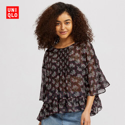 UNIQLO 优衣库 426606 ANNA SUI 女士雪纺上衣