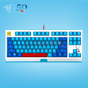 RAZER 雷蛇 哆啦A梦50周年限定款 87键 机械键盘 479元包邮（需用券）