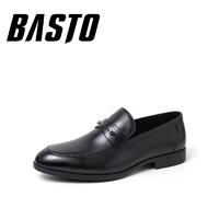 BASTO 百思图 81301AM0 男士商务休闲皮鞋 