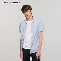 JackJones杰克琼斯 219204519 男士亚麻休闲衬衫