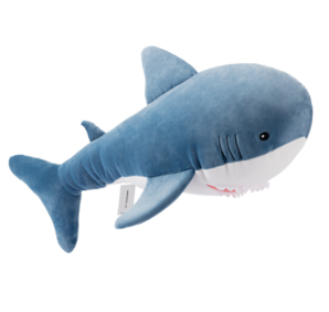  限地区！PLUS会员！ MINISO 名创优品 22寸鲨鱼公仔抱枕靠枕 大只