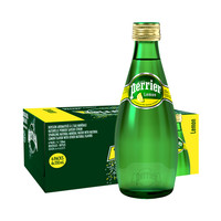 Perrier 巴黎水 含气天然矿泉水 柠檬味 330ML*24瓶/箱