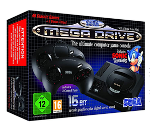 销量第一，SEGA 世嘉 Mega Drive Mini 复刻游戏机（双手柄）