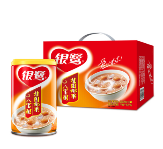 银鹭桂圆椰果八宝粥280g12罐