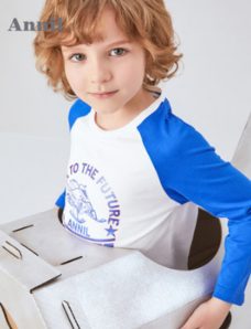 6日0点： Annil 安奈儿 男童T恤纯棉圆领长袖 54.9元包邮（需用券）