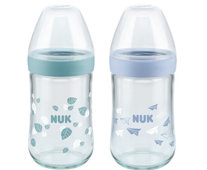 NUK 自然母感超宽口径玻璃奶瓶 240ml*2  29元包邮（需用券）