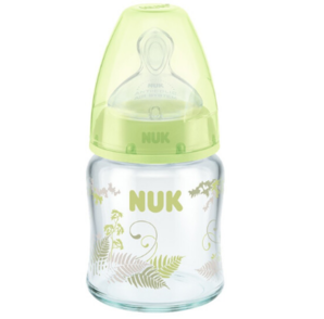 NUK 玻璃宽口奶瓶 120ml 配1号奶嘴