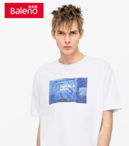 6日0点：Baleno 班尼路 28901161 男士圆领印花T恤